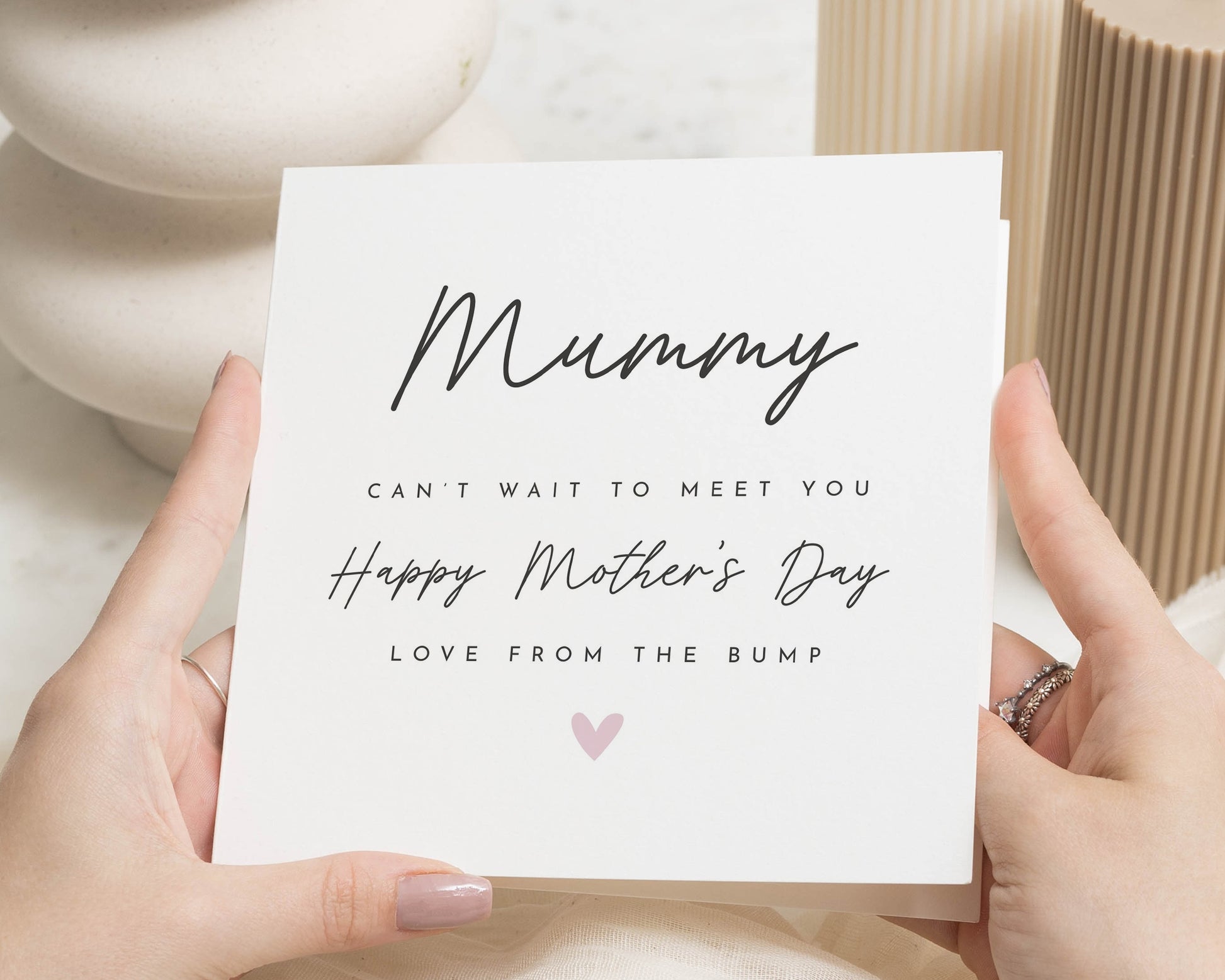 Mother's Day Card from the Bump, Mummy Mother's Day Card, Mother's Day Card for Mum, Personalised Mother's Day Card, Cute Card for Mum