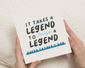 Fathers Day Card, Fathers Day Card from Son, Fathers Day Card from Daughter, Funny Fathers Day Card, Card for Dad, Legend Card