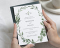 Greenery Wedding Invitations, Botanical Wedding Invites, Sage Green Watercolour Invitation Suite, Personalised Elegant Wedding Stationery