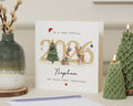 First Christmas Card for Nephew, 1st Christmas Card, Nephew Christmas Card, Personalised Christmas Card, Cute Reindeer Card, Baby Xmas Card