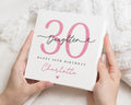 30th Birthday Card for Daughter, Personalised Birthday Card for Her, Custom 30th Birthday Card, Pink Glitter Effect, Daughter Birthday Card