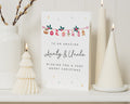 Christmas Card for Auntie and Uncle, Aunty and Uncle Christmas Card, Personalised Christmas Card for Couple, Cute Festive Card
