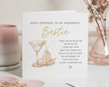 Birthday Card for Best Friend, Bestie Birthday Card, Birthday Card for Her, Cute Friend Birthday Card, Personalised Best Friend Card