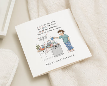 Funny Anniversary Card for Husband, Anniversary Card for Him, Boyfriend Anniversary Card, Husband Card, Love Card for Partner