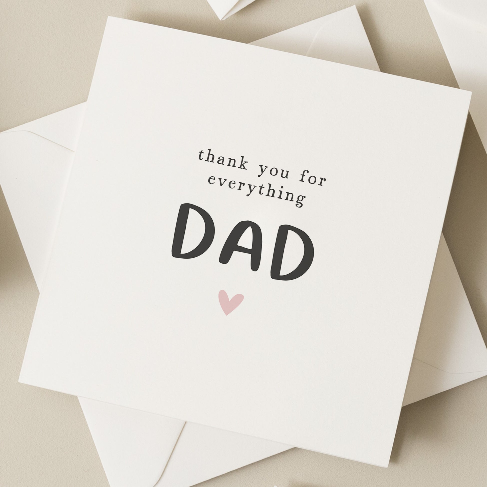 Thank You For Eveything Dad Fathers Day Card, Fathers Day Gift For Dad, Fathers Day Card From Son, From Daughter, Cute Fathers Day Gift