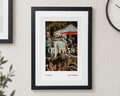 Personalised Sports Photo Print, Custom Race Time Wall Art, Cycling Gift, Runner Gift, Portrait Black Framed Print with Mount