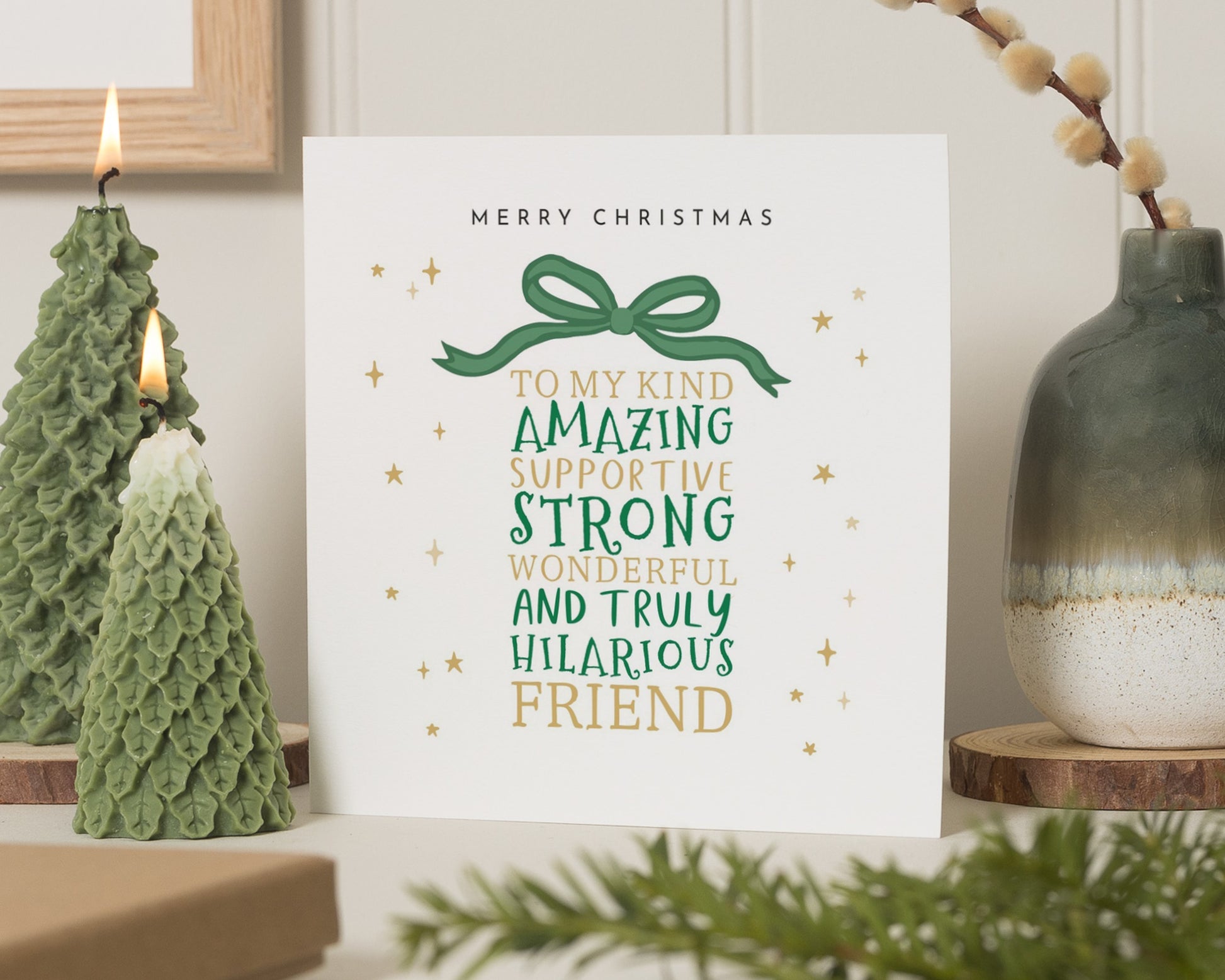 Christmas Card for Friend, Funny Christmas Card, Christmas Card for Best Friend, Hilarious Christmas Card, Supportive Friend Card