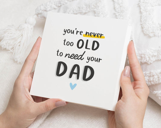 Birthday Card for Dad, Fathers Day Card, Card for Him, Dad Birthday Card, Card from Daughter, Card from Son, Cute Dad Card
