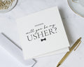 Will You Be My Usher Card, Usher Proposal Card, Personalised Usher Card, Wedding Party Card, Usher Invitation, Custom Name Card