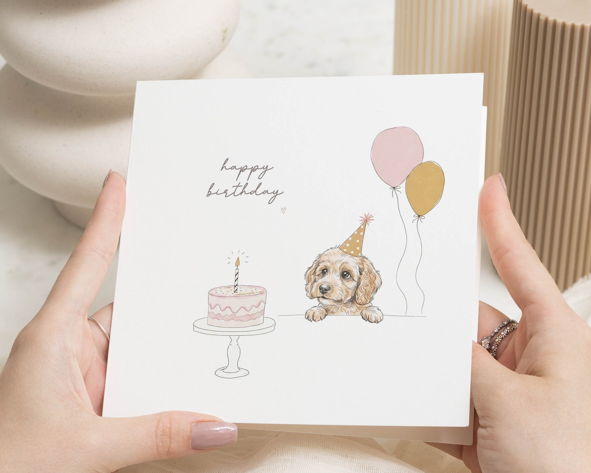 Dog Birthday Card, Cute Birthday Card, Puppy Birthday Card, Birthday Card for Friend, Birthday Card for Her, Birthday Card for Him