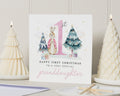 1st Christmas Card for Granddaughter, First Christmas Card, Baby Girl Christmas Card, Granddaughter Christmas Card, Bunny Christmas Card