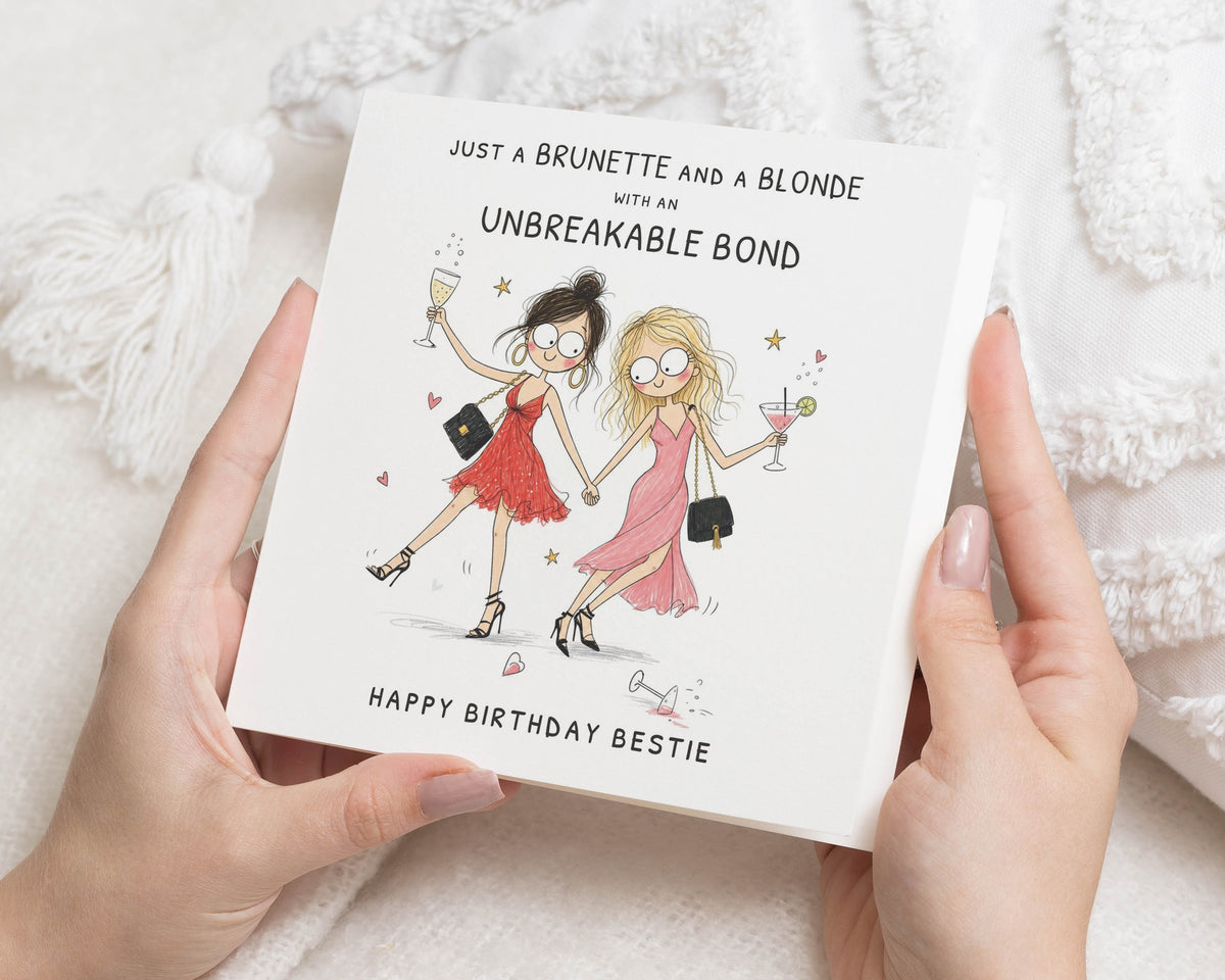 Birthday Card for Best Friend, Best Friend Birthday Card, Birthday Card for Her, Bestie Birthday Card, Friend Birthday Cards for Women