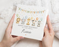 1st Birthday Card for Niece, First Birthday Card, Niece 1st Birthday Card, Safari Birthday Card, Cute Animal Birthday Card for Girl