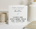 Birthday Card for Brother, Brother Birthday Card, Funny Birthday Card for Brother, Birthday Card for Him, Cute Brother Birthday Card