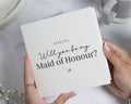 Will You Be My Maid Of Honour Card, Personalised Maid Of Honour Proposal, Bridesmaid Proposal Card, Wedding Party Card