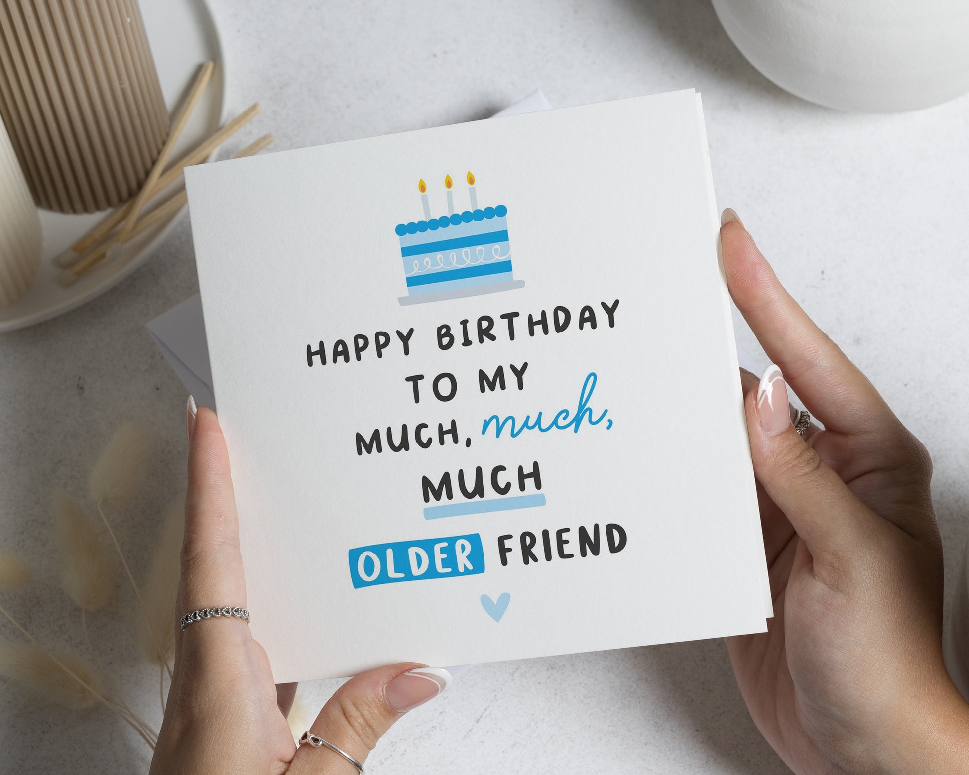 Birthday Card for Friend, Funny Birthday Card, Older Friend Birthday Card, Best Friend Birthday Card, Humorous Birthday Card