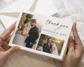 Personalised Wedding Thank You Cards, Photo Wedding Thank You Card, Folded Thank You Cards, Wedding Thank You Card