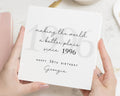 30th Birthday Card for Her, Personalised Birthday Card, Birthday Card for Friend, Birthday Card for Daughter, 1996 Birthday Card