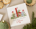 1st Christmas Card, Personalised First Christmas Card, Baby Christmas Card, Animal Christmas Card, 1st Christmas Card for Girl or Boy