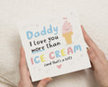 Birthday Card for Daddy, Daddy Birthday Card, Cute Birthday Card for Dad, Birthday Card from Kids, Ice Cream Birthday Card for Him