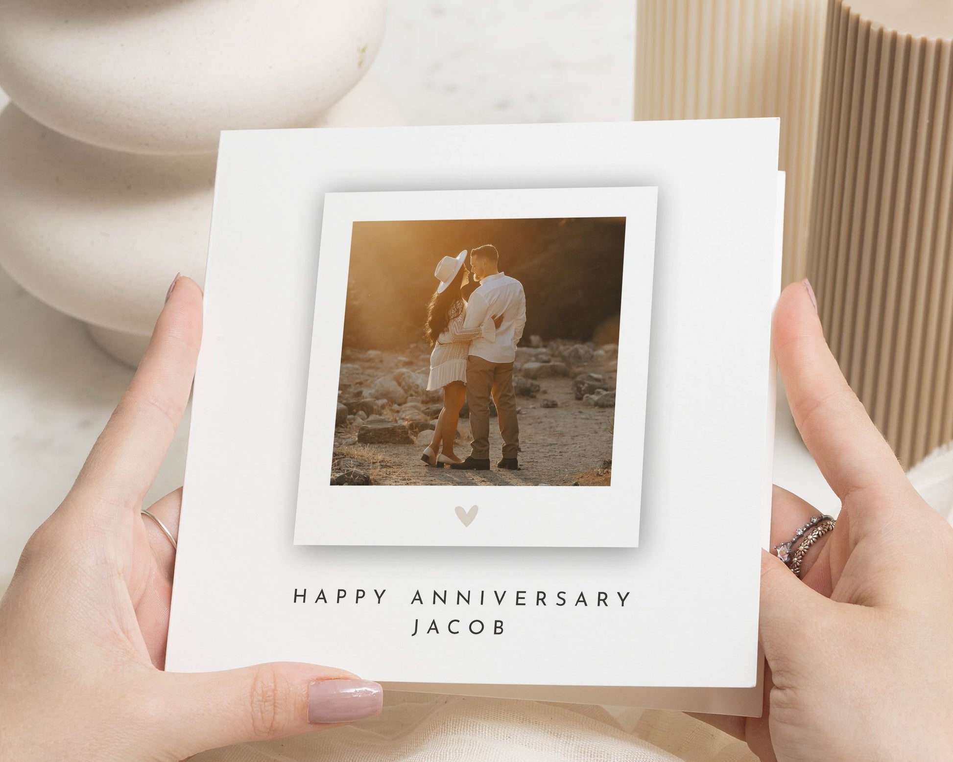 Personalised Anniversary Card, Photo Anniversary Card, Anniversary Card for Husband, Anniversary Card for Wife, Romantic Anniversary Card