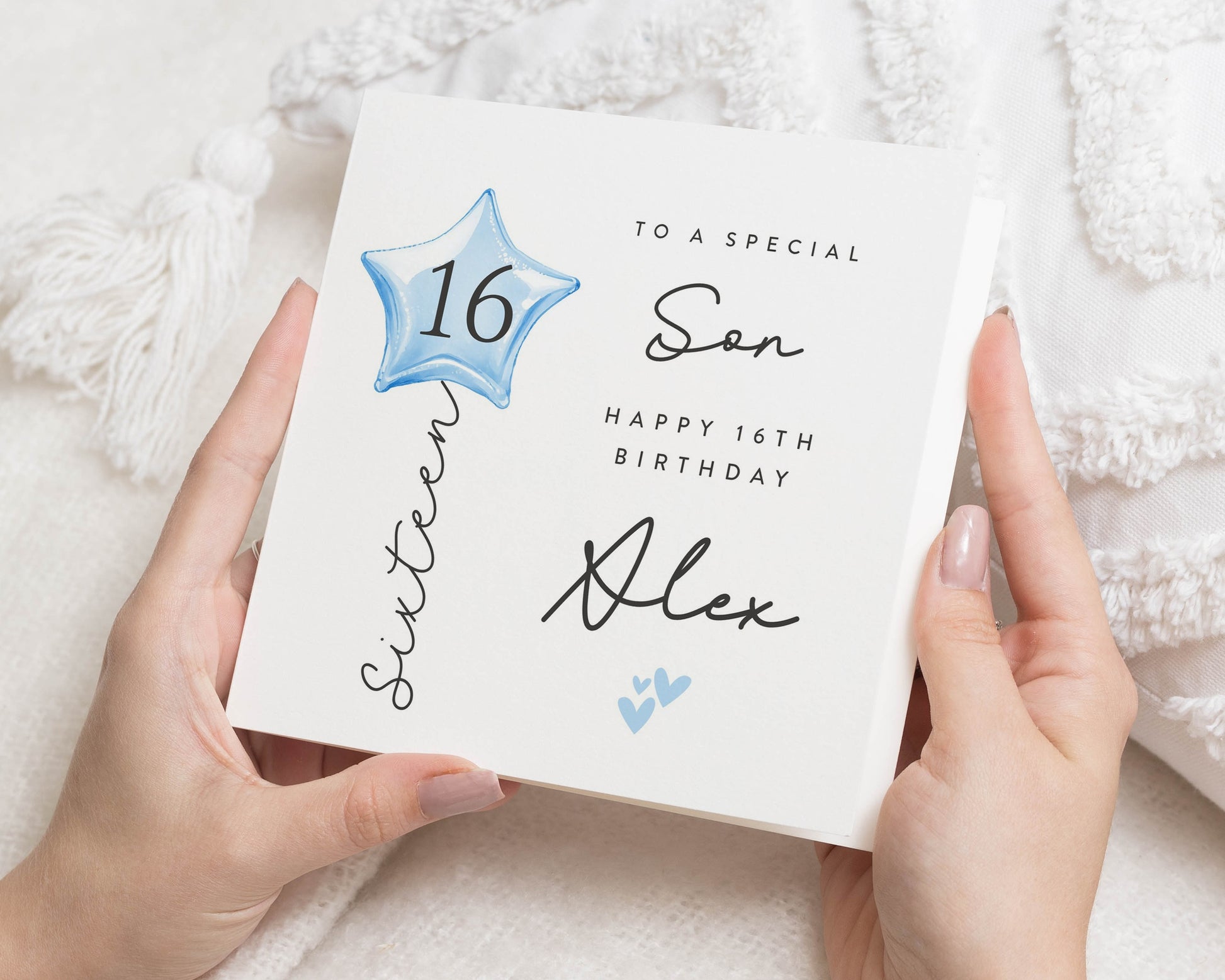 16th Birthday Card for Son, Personalised Birthday Card for Boy, Sixteen Birthday Card, Special Son Birthday Card, 16th Birthday Gift
