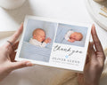 Baby Boy Photo Thank You Cards, Cute New Baby Cards Thank You, Personalised Thank You Cards New Baby Girl, Baby boy Postcard Thankyou Card