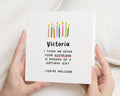Personalised Birthday Card for Girlfriend, Funny Birthday Card for Her, Birthday Card from Boyfriend, Custom Birthday Card, Candles Card