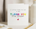 Thank You Teacher Card, Personalised Teacher Thank You Card, Thank You Card for Teacher, End of Term Card, Rainbow Thank You Card