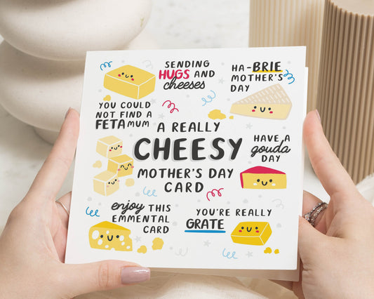 Mother's Day Card, Cheesy Mother's Day Card, Funny Mother's Day Card, Pun Card for Mum, Cute Mother's Day Card, Card for Her