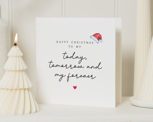 Christmas Card for Partner, Romantic Christmas Card, Christmas Card for Husband, Wife, Boyfriend, Girlfriend, Cute Christmas Card