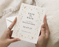 Personalised Save the Date Card, Wedding Save the Date, Floral Save the Date, Rustic Save the Date, A6 or 5x7 Save the Date Card