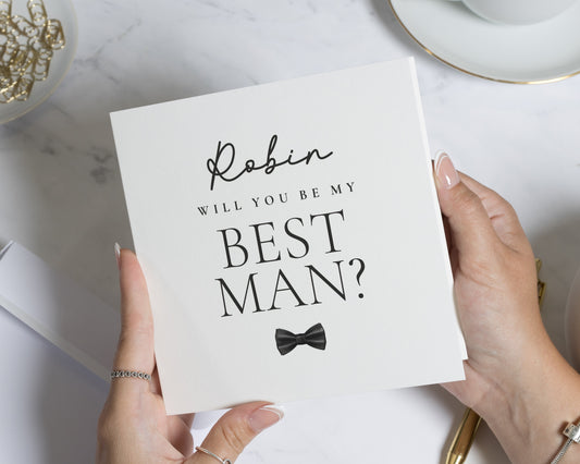 Will You Be My Best Man Card, Personalised Best Man Proposal Card, Best Man Card, Wedding Party Card, Custom Groomsman Card