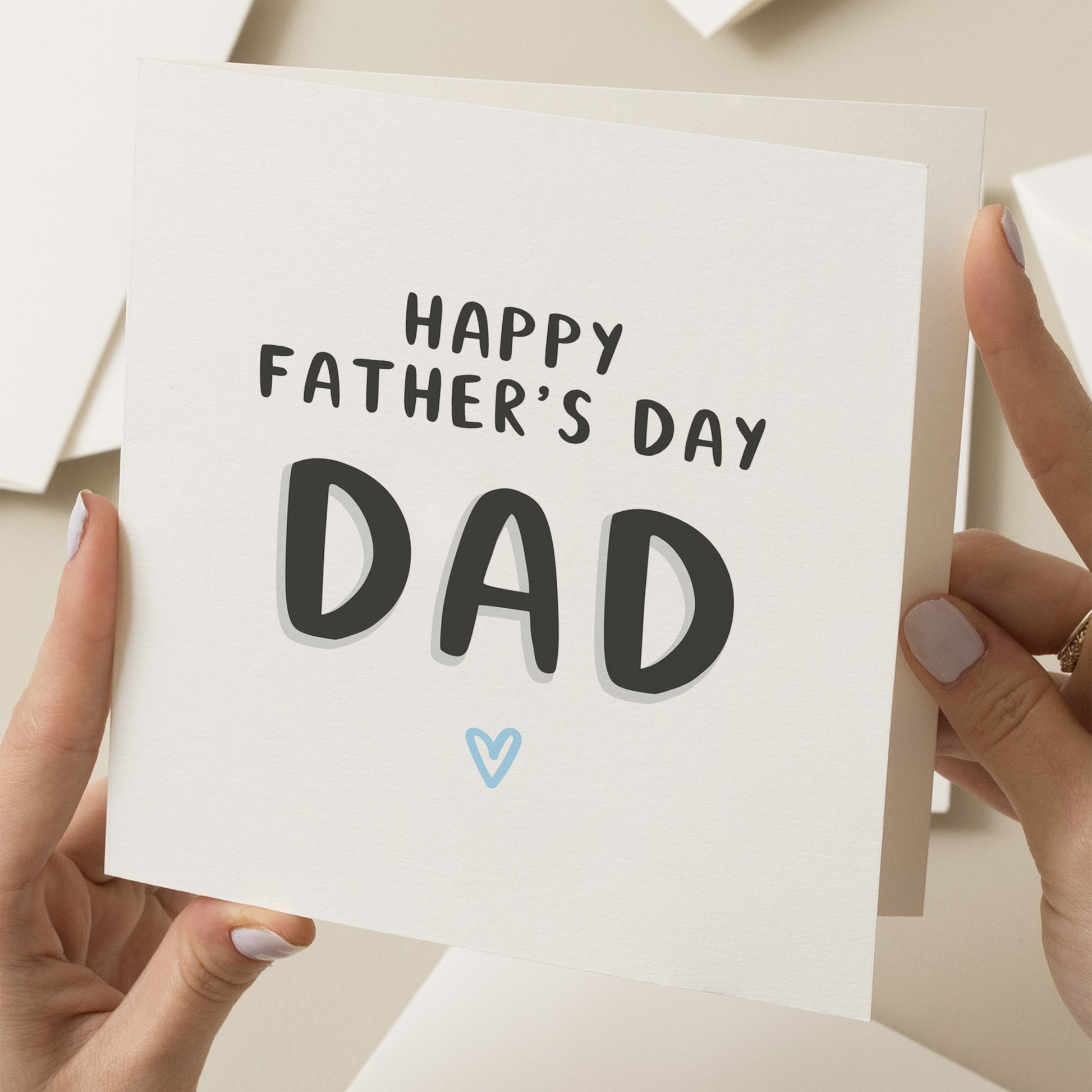 Simple Dad Fathers Day Card, Fathers Day Gift For Dad, Best Dad Card, Fathers Day Card From Son, From Daughter, Happy Fathers Day Dad Gift