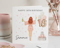 18th Birthday Card for Her, Personalised Birthday Card, Birthday Card for Daughter, Best Friend 18th Birthday Card, Cute Birthday Card