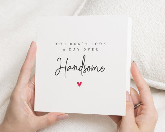 Birthday Card for Him, Funny Birthday Card for Husband, Boyfriend, Dad, Son, Romantic Birthday Card for Men, Simple Birthday Card