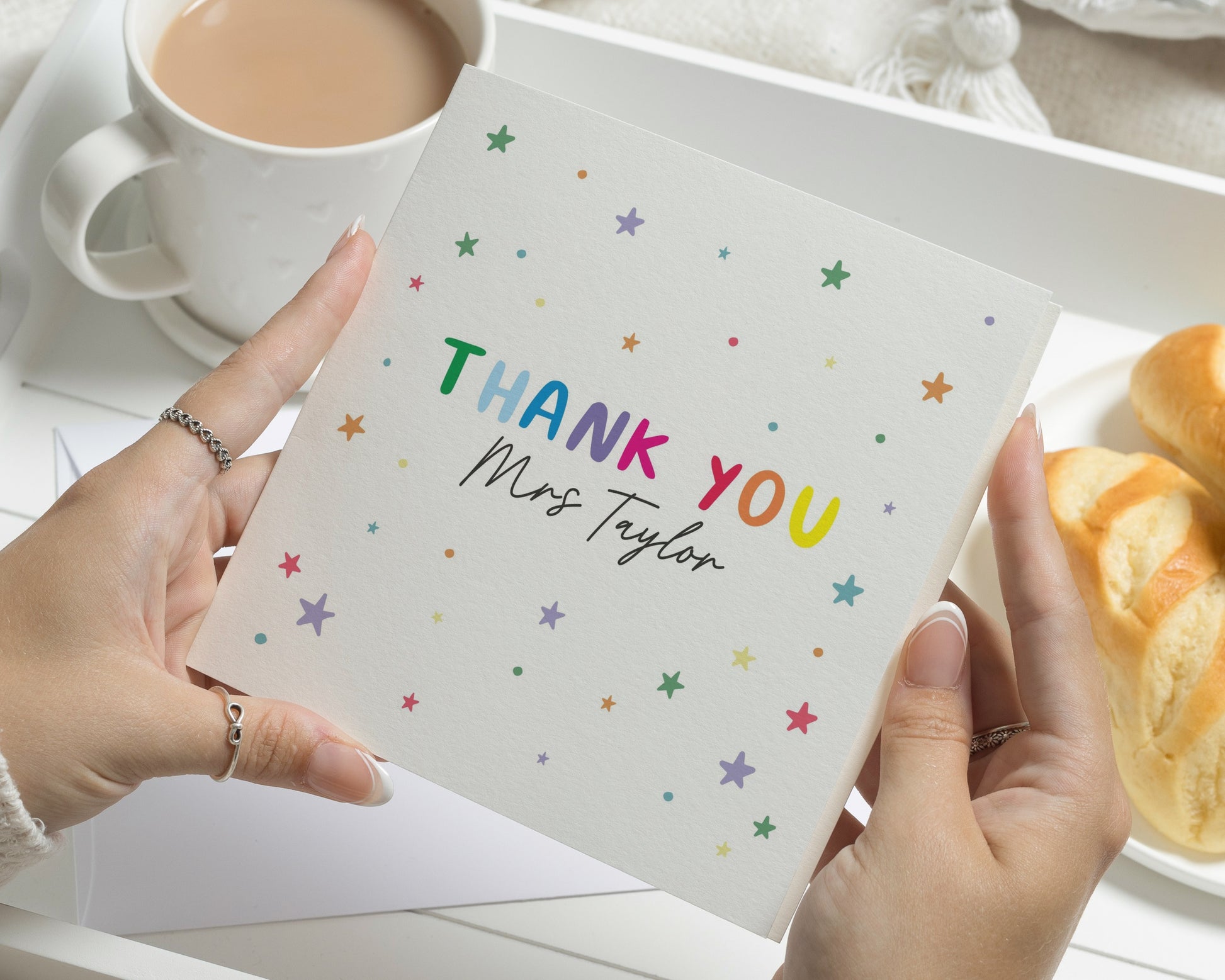 Teacher Thank You Card, Personalised Teacher Card, Thank You Card for Teacher, Teaching Assistant Card, Nursery Teacher Thank You Card