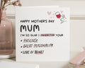 Funny Mothers Day Card for Mum, Mothers Day Card from Daughter, Mum Card, Love of Wine Card, Cute Mothers Day Card, Wine Card