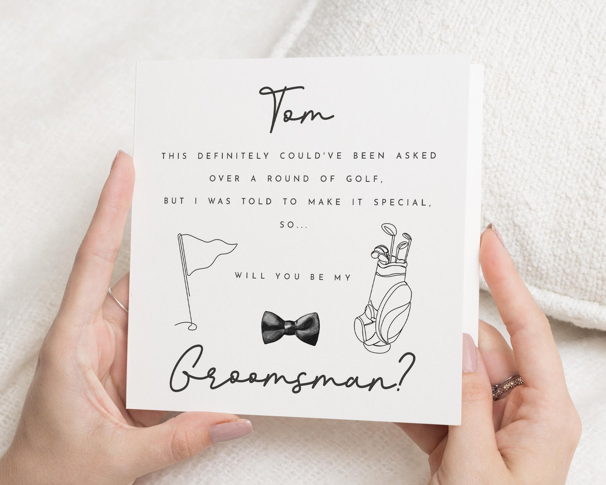 Will You Be My Groomsman Card, Groomsman Proposal Card, Golf Themed Groomsman Card, Personalised Wedding Party Card