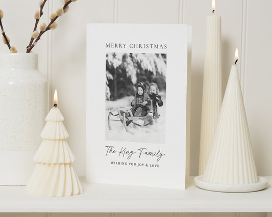 Personalised Photo Christmas Card, Pack of Christmas Cards, Family Christmas Cards, Pack of 10, 20, 50 or 100
