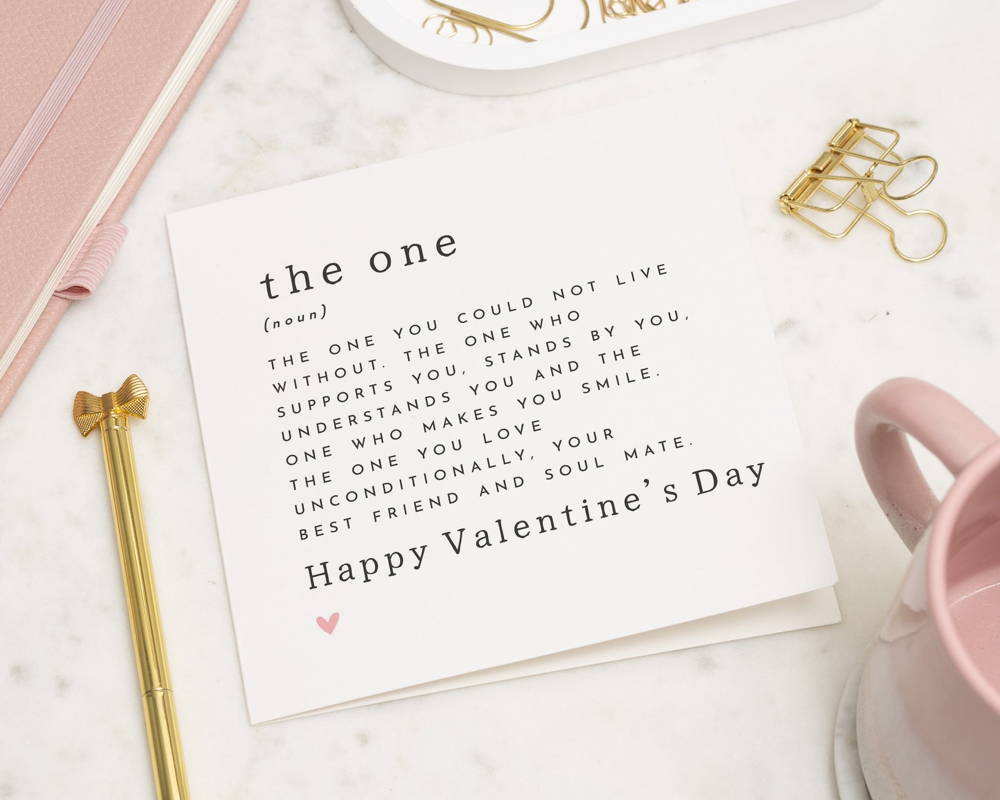 Valentines Day Card for Partner, Romantic Valentines Card, Card for Husband, Wife, Boyfriend, Girlfriend, The One Card