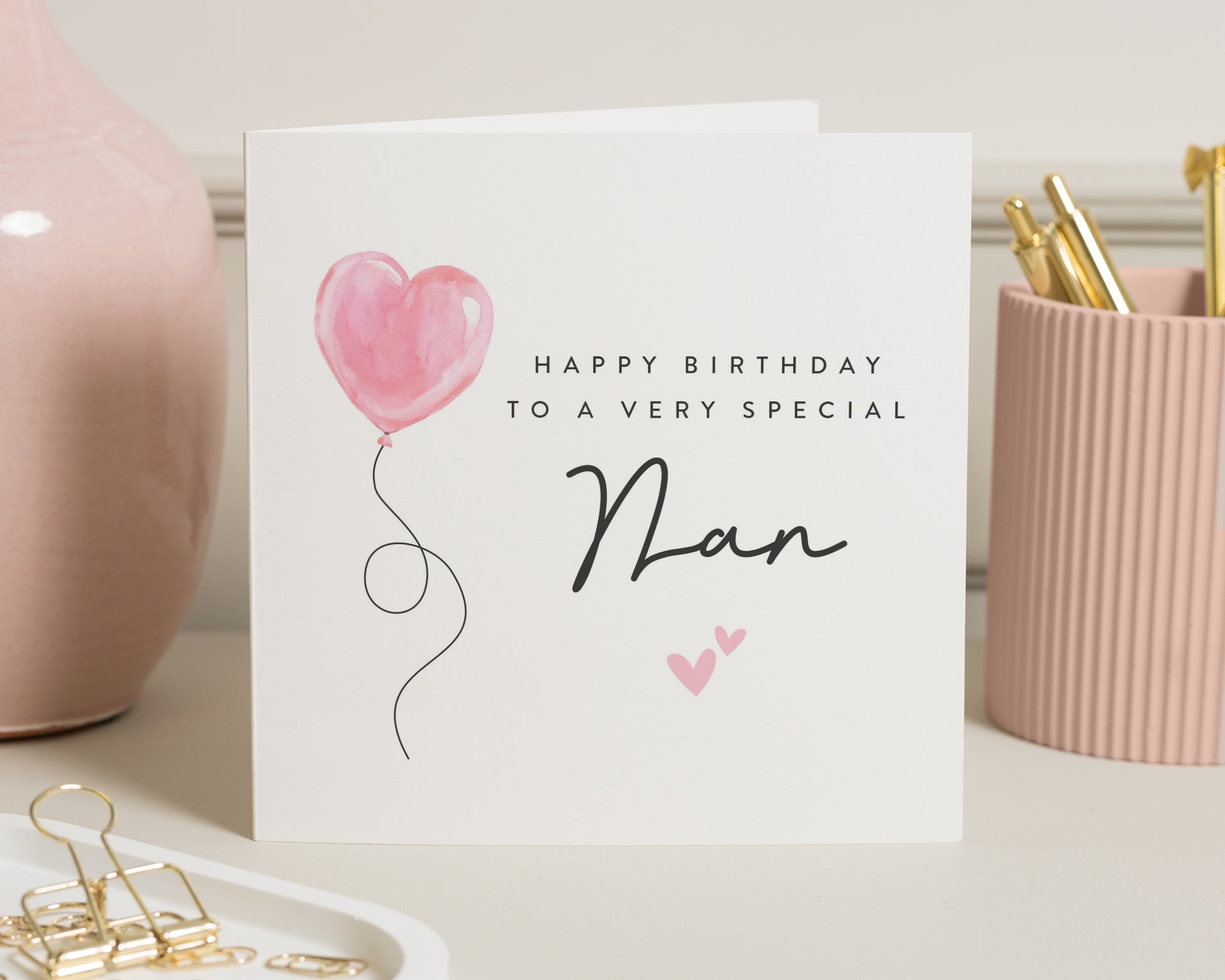 Birthday Card for Nan, Nan Birthday Card, Grandma Birthday Card, Nanny Birthday Card, Birthday Card for Her, Personalised Birthday Card