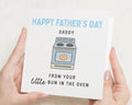 Fathers Day Card from Bump, Fathers Day Card for Dad, Daddy to Be Card, Cute Fathers Day Card, Little Bun in the Oven Card