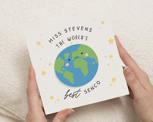 Best Senco Card, Thank You Card for Senco Teacher, Autism Appreciation Card, Personalised Senco Card, Cute Teacher Card