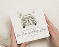 Personalised Wedding Card, Wedding Day Card, Congratulations Wedding Card, Just Married Card, Bride and Groom Card, Custom Wedding Card
