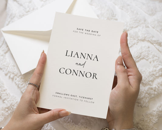 Personalised Save the Date Card, Wedding Save the Date Card, Simple Save the Date, Minimalist Save the Date, Custom Save the Date Card