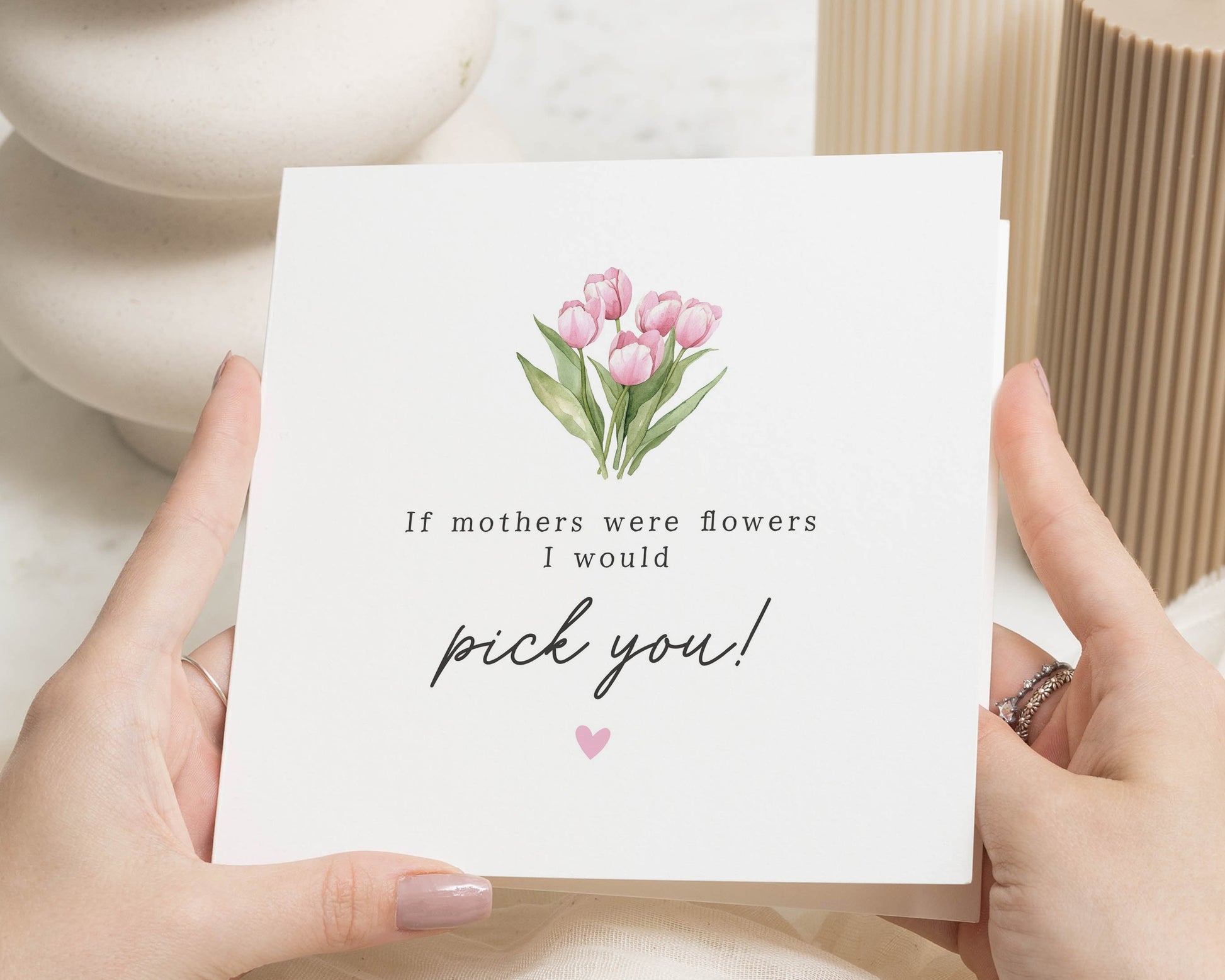 Mothers Day Card, Mum Birthday Card, Floral Card for Mum, If Mothers Were Flowers Card, Card for Her, Cute Mum Card, Flower Card