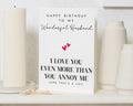Funny Birthday Card for Husband, Husband Birthday Card, Romantic Birthday Card for Him, Cheeky Love Card, Simple Birthday Cards