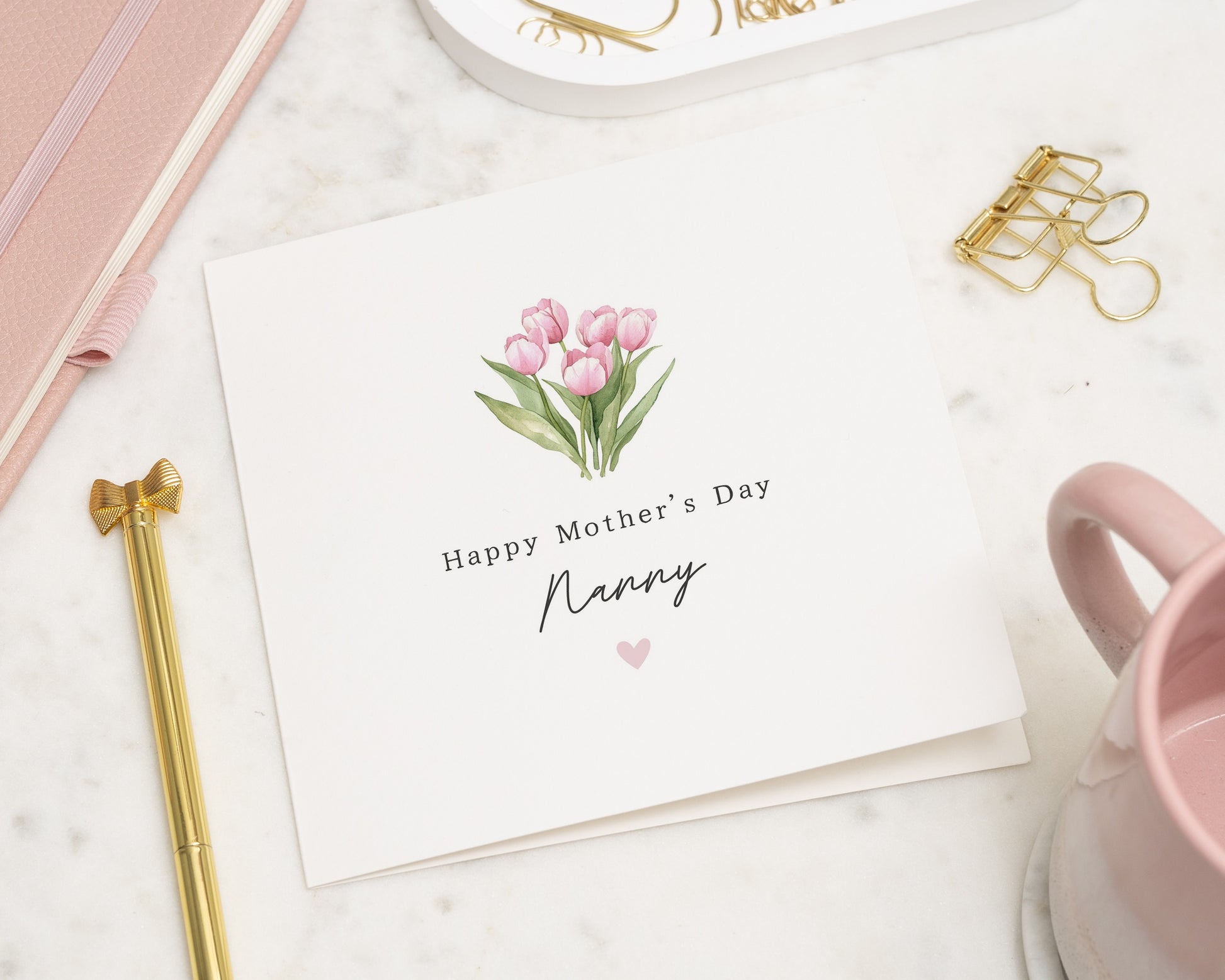 Mother's Day Card for Nanny, Happy Mother's Day Card, Floral Card for Grandma, Personalised Mother's Day Card, Cute Flower Card