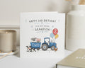 2nd Birthday Card for Grandson, Grandson 2nd Birthday Card, Tractor Birthday Card, Farm Birthday Card for Boy, 2 Year Old Birthday Card